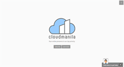 Desktop Screenshot of cloudmanila.com
